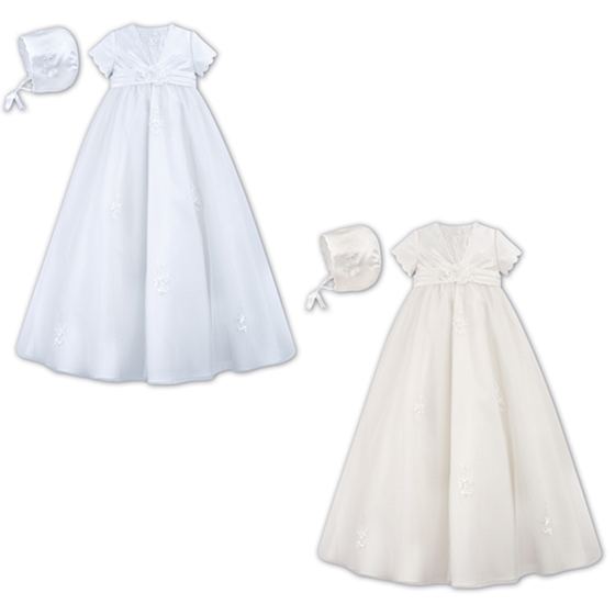 Sarah Louise Christening Gown & Bonnet – 1081